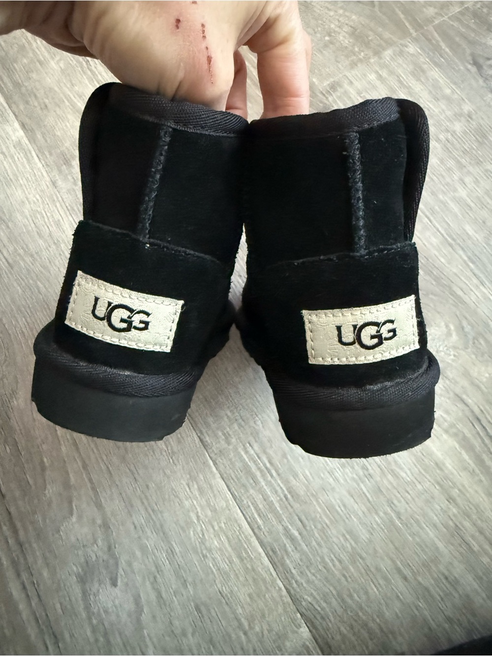 UGG Kids Black Joanna Boots - Picture 2 of 4